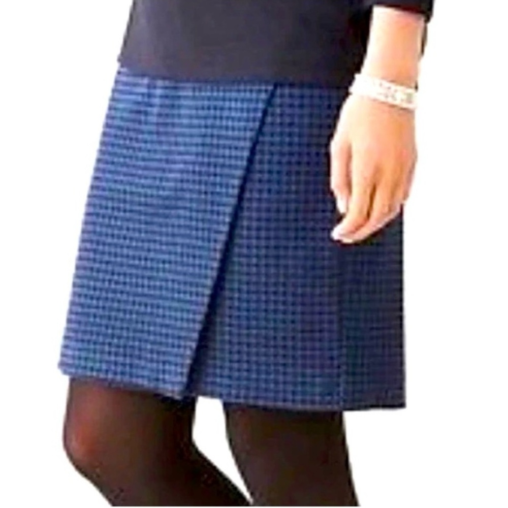 J. Jill Ponte Houndstooth Knit Skirt Size L (Petite)